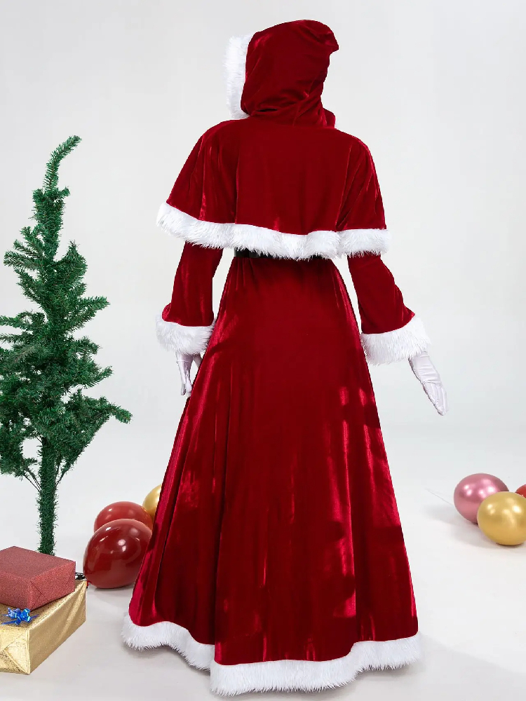 Robe De Noël Femme Grande Taille - Style Trapèze, Manches Longues, Longueur Genou - Pour Fêtes, Mariage, Cocktail, Soirée