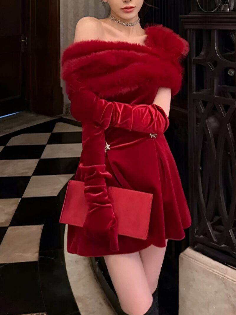 Robe De Princesse Pour Fille En Tulle à Manches Longues – Robe De Fête Pour Mariage, Noël, Anniversaire